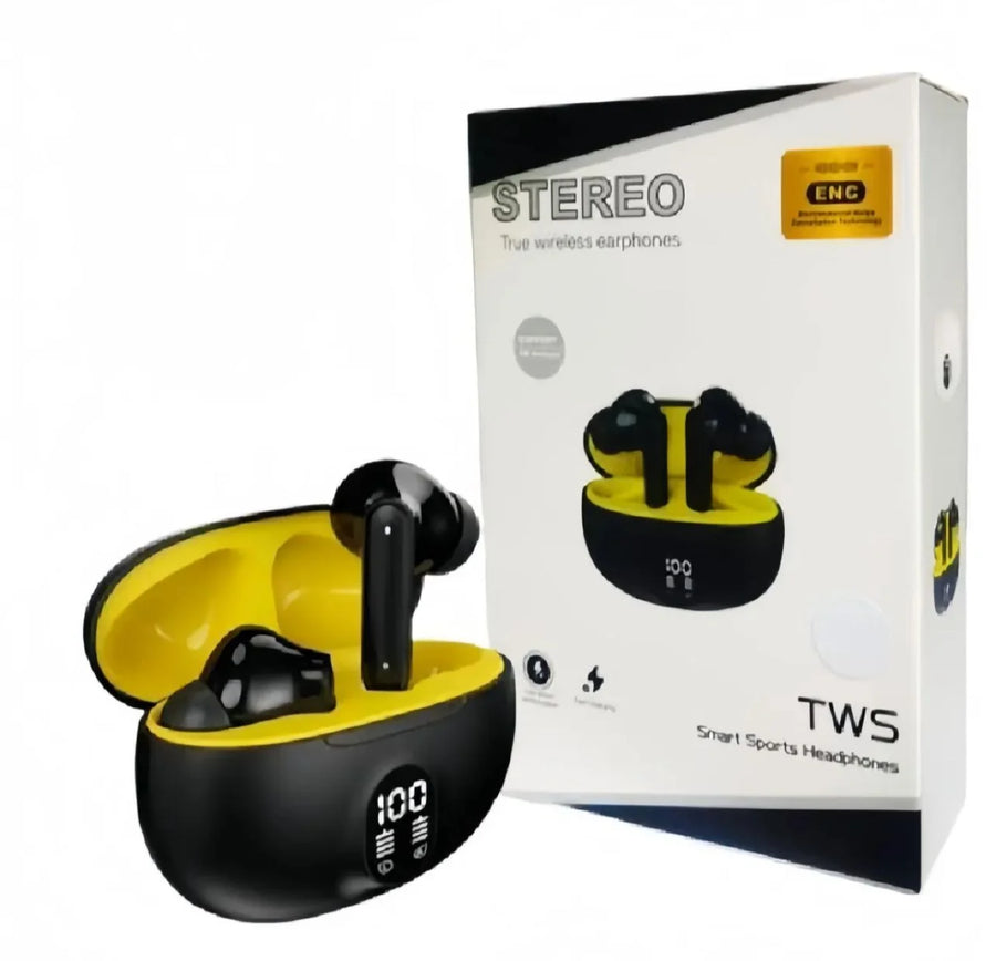 Stereo TWS Wireless AirPods | Bluetooth 5.3 | Earbuds Touch Control & HD Mic