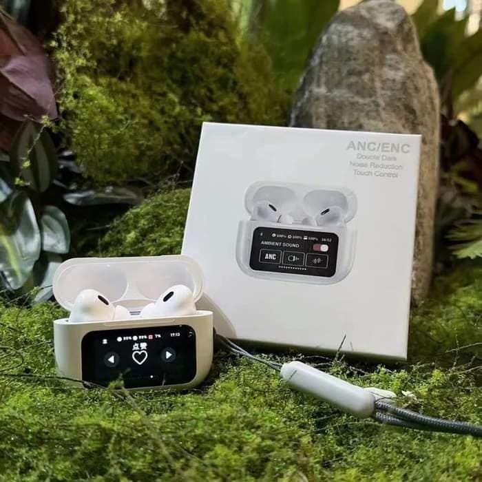 A9 Pro Airpods ANC/ENC Touch Screen Wireless Earbuds