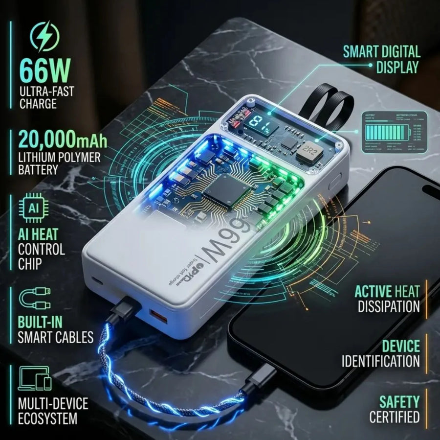 20000 MAH 66W FAST CHARGING POWER BANK