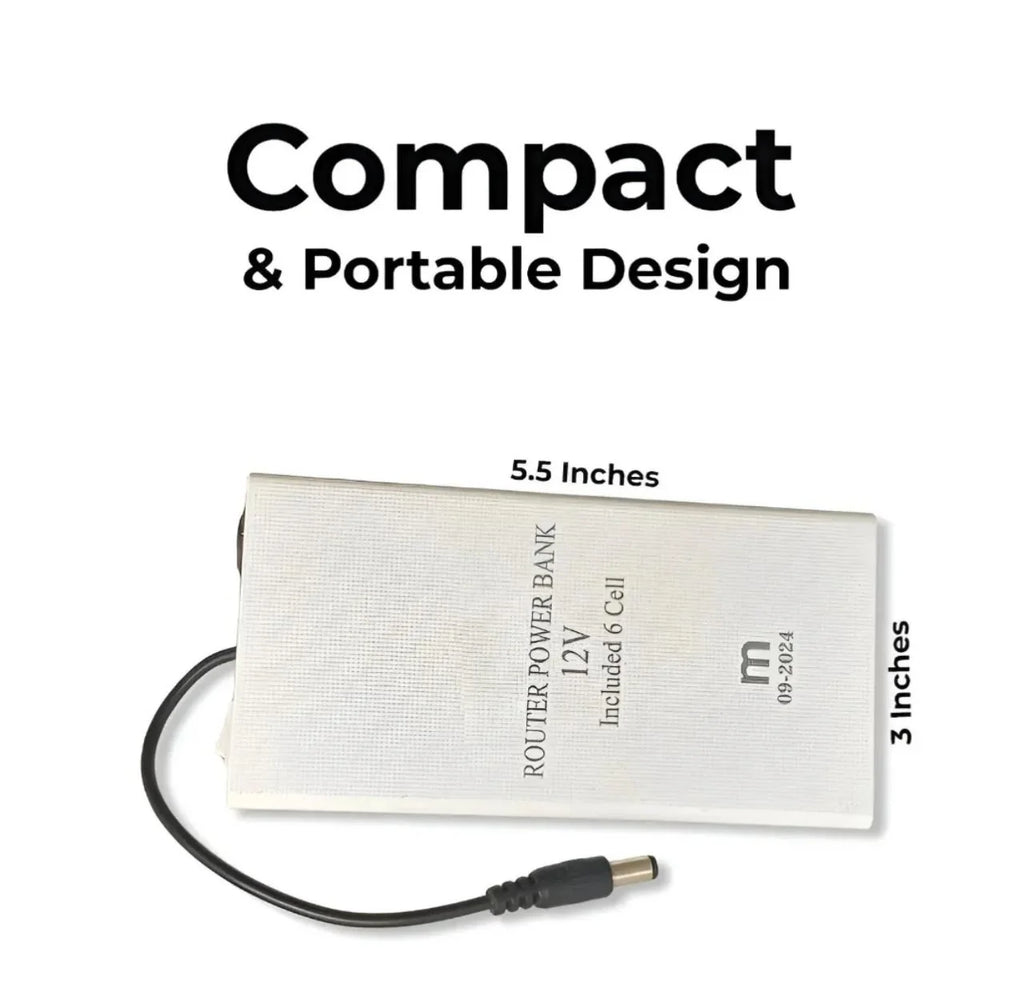 High-Power Router Power Bank 20000mAh-Compatible with Wi-Fi Routers & ONTs - High Capacity Backup