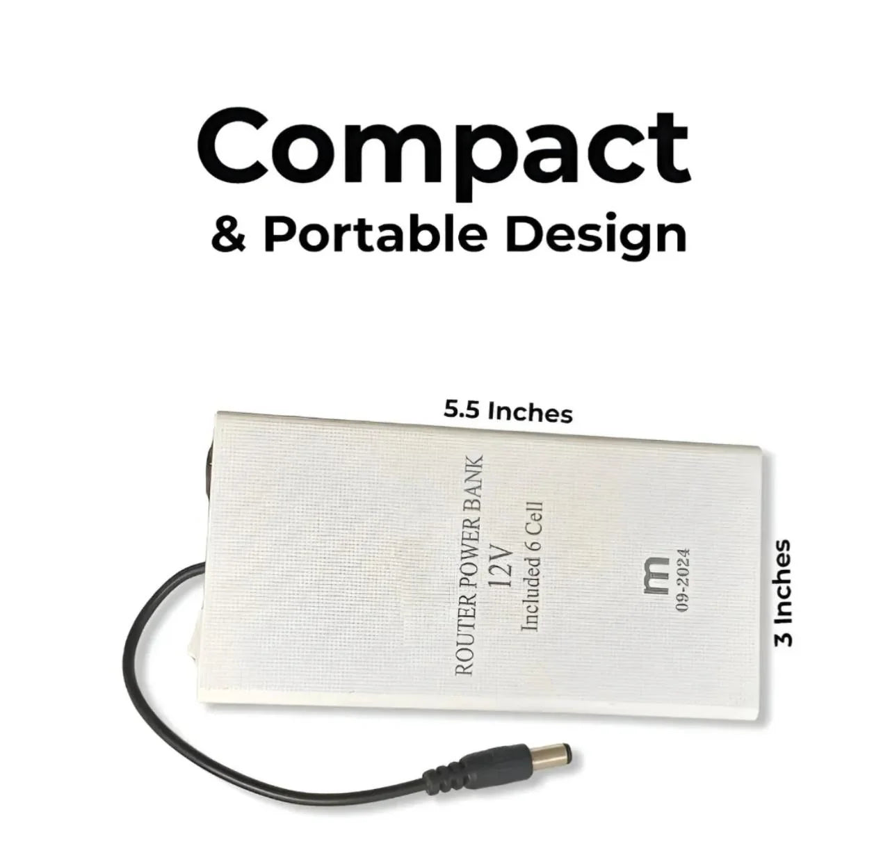 High-Power Router Power Bank 20000mAh-Compatible with Wi-Fi Routers & ONTs - High Capacity Backup