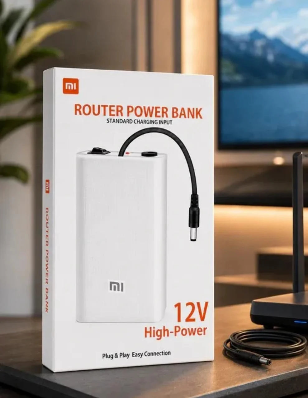High-Power Router Power Bank 20000mAh-Compatible with Wi-Fi Routers & ONTs - High Capacity Backup
